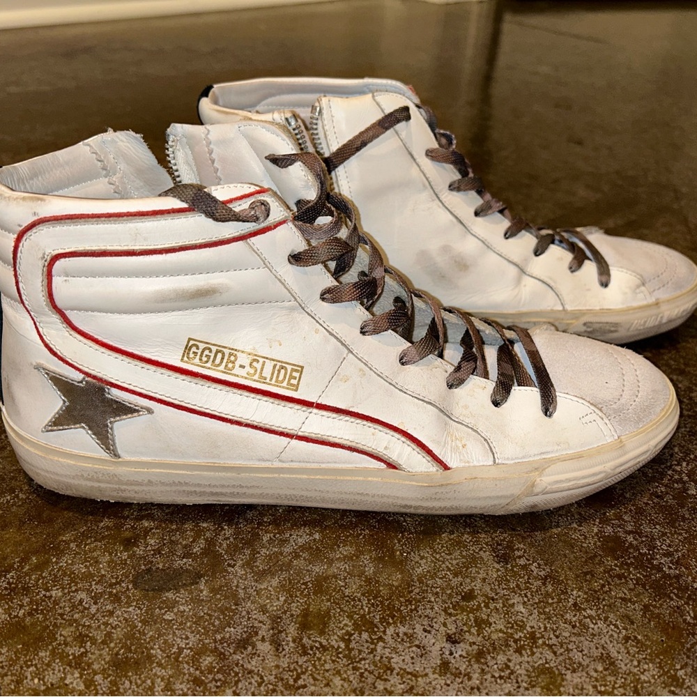 Golden Goose Men's White High-Top Sneakers - Picture 6 of 7